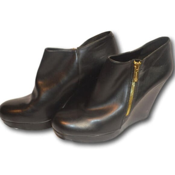 Jessica Simpson Black Carli Wedge Booties Boot Size: 9 / 39 - Picture 1 of 5